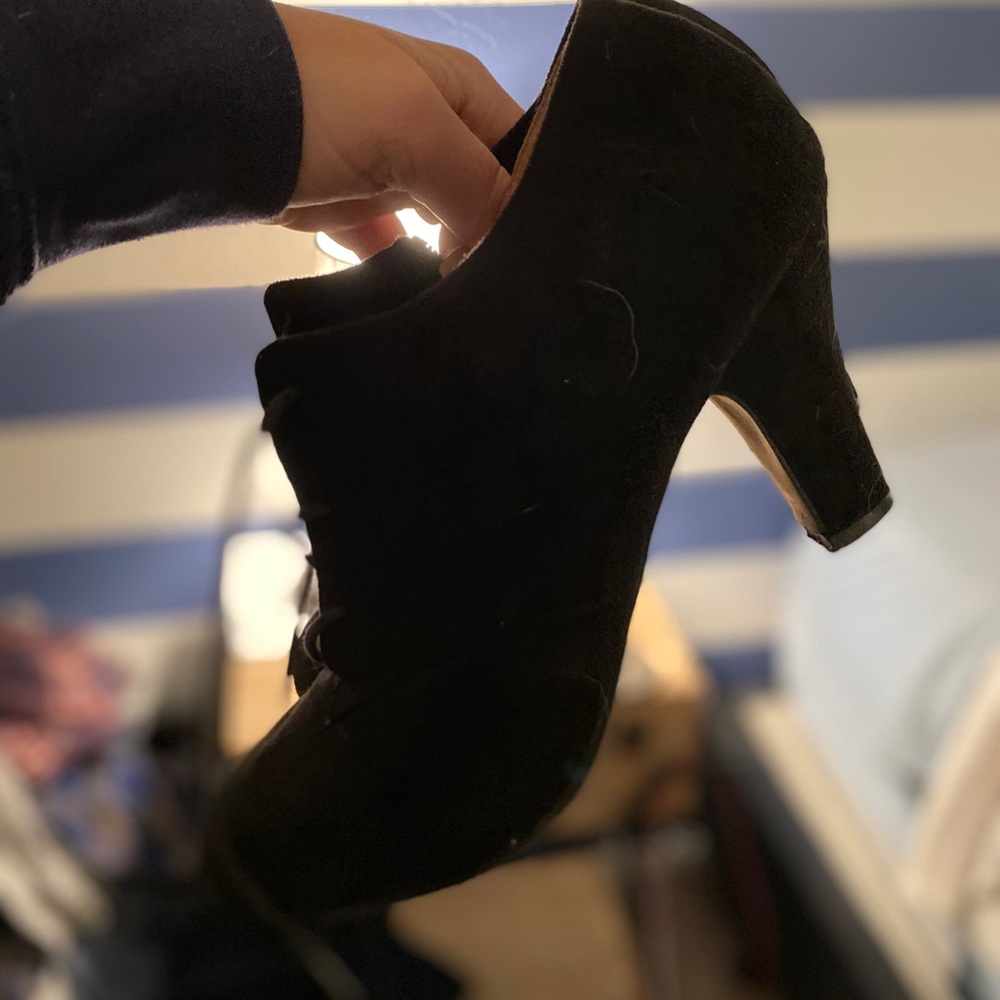 Black booties size 9
